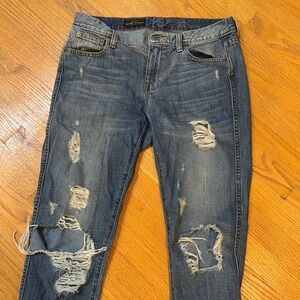 Vintage jcrew ripped jeans 27